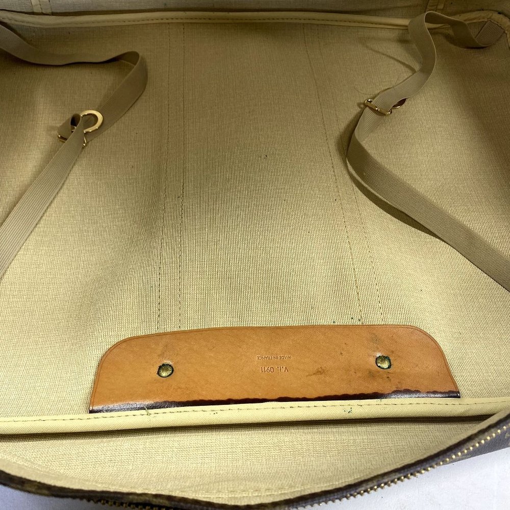 AUTH Louis Vuitton Travel Bag Sirius 50 Brown Monogram 181485E Used Handbag - Picture 4 of 13